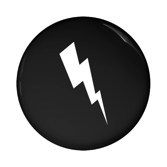 zeus lightening bolt Pin Buttons