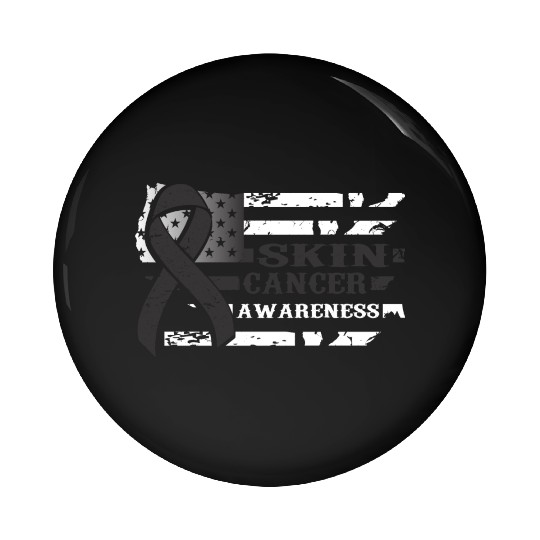 USA Flag SKIN Cancer Awareness Pin Buttons