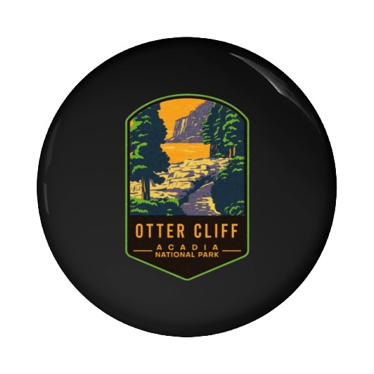 Otter Cliff Acadia National Park Pin Buttons