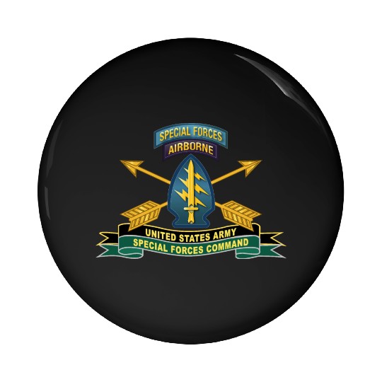 Army US Army Special Forces Command SSI Pin Buttons