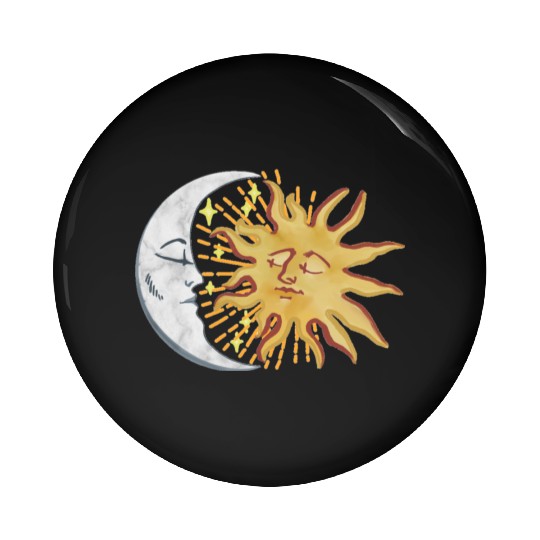 Sun and Moon Pin Buttons