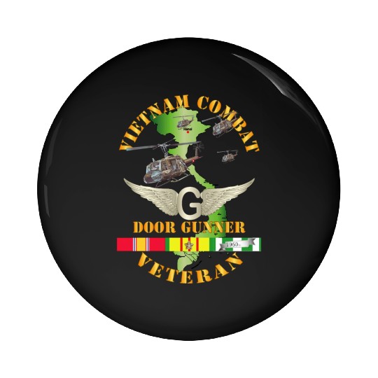 Army Vietnam Combat AVN Vet Door Gunner Air Assaul Pin Buttons