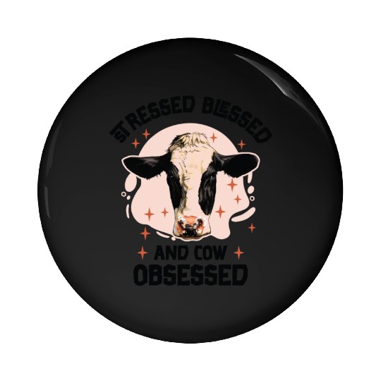 Cow Farming Dairy Farmer Agriculture Pin Buttons