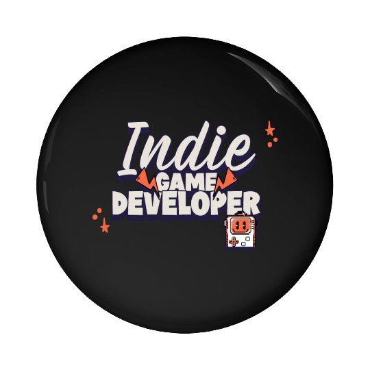 indie game developer Pin Buttons