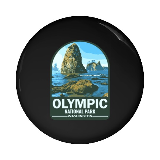 OLYMPIC national park Washington usa Pin Buttons