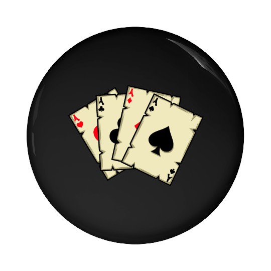 Poker cards Dealer Gift Pin Buttons