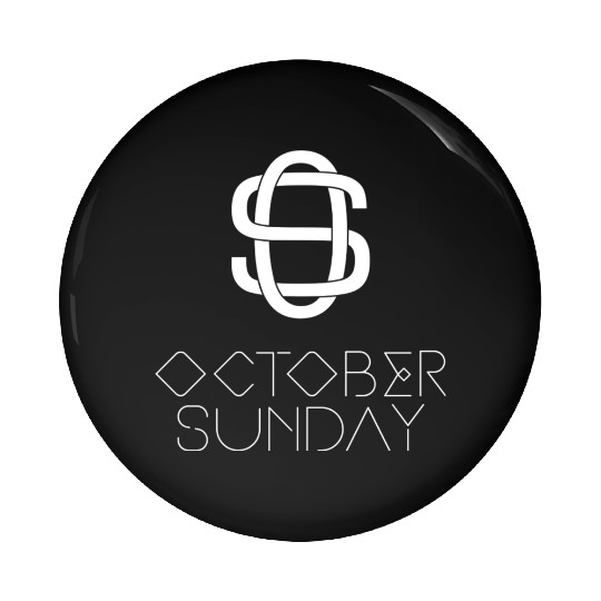October Sunday 2022 White Logo Pin Buttons