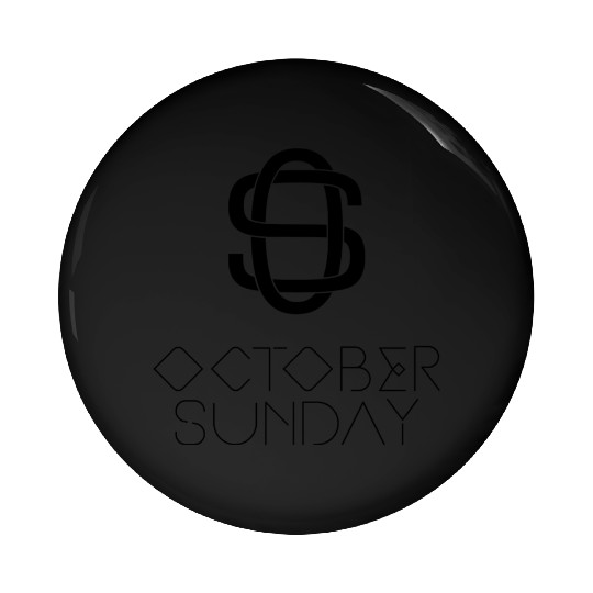October Sunday 2022 Logo Black Pin Buttons