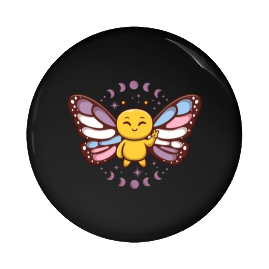 Intersex Monarch Butterfly Subtle Discreet Pride Pin Buttons