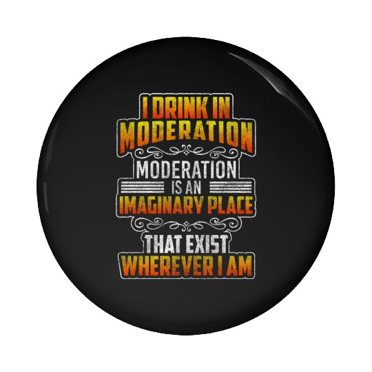 Alcohol Partying Vodka Disco Pin Buttons