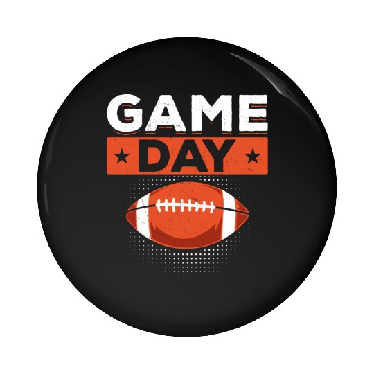 Retro American Football Game Day Pin Buttons