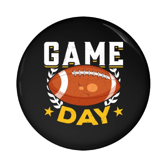 Football Game Day American Football Pin Buttons