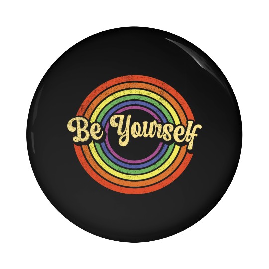LGBTQ Pride Is You Lesbian Gay Homo Be Yourself Pin Buttons