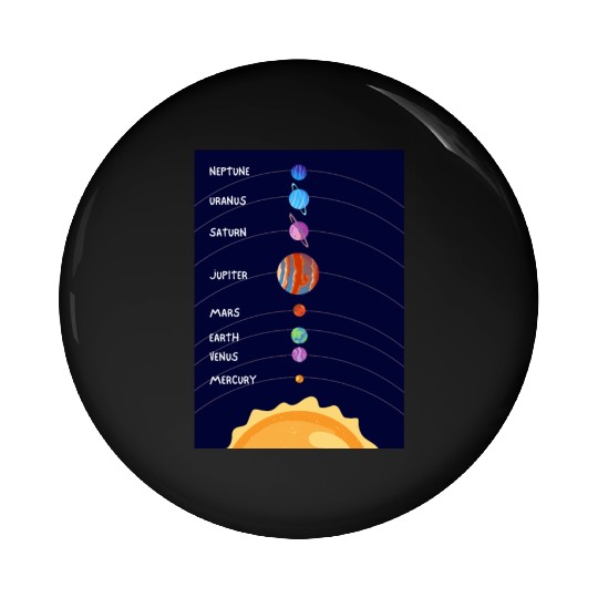 Solar System Pin Buttons