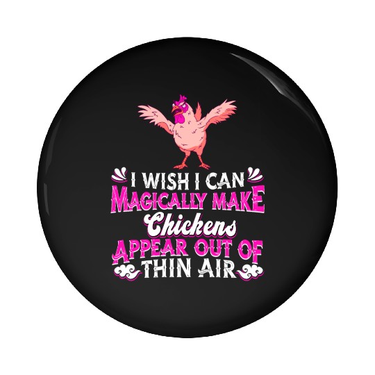 Chicken Farming Farmer Pin Buttons
