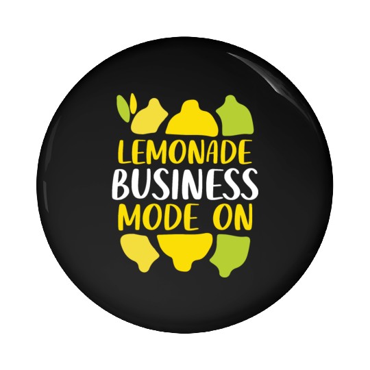 Lemonade Business Mode On Summer Fruit Lemon Pin Buttons