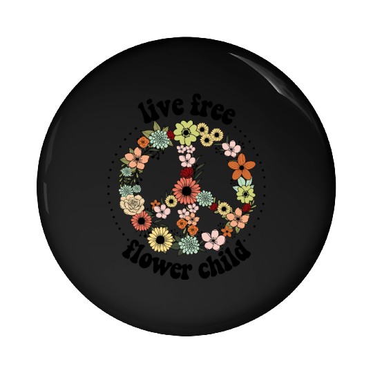 Vintage Wildflowers Sublimation Pin Buttons