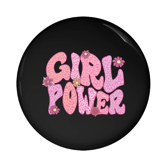 Girl Power sublimation Pin Buttons