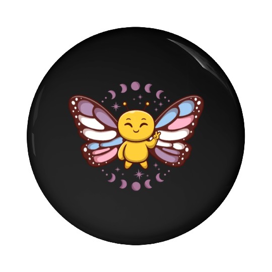 Intersex Monarch Butterfly Subtle Discreet Pride Pin Buttons