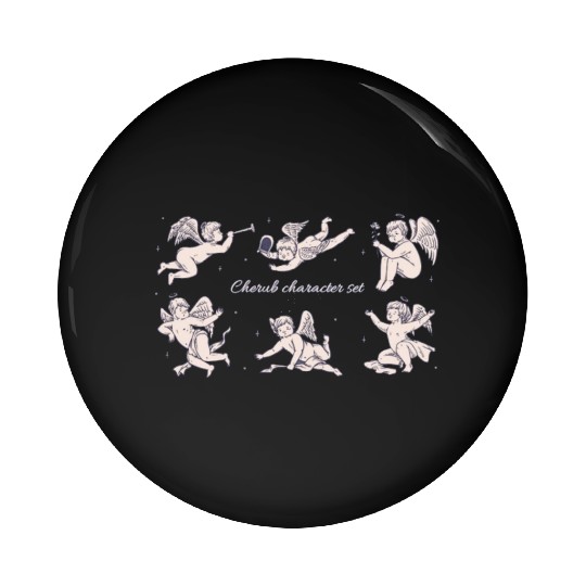 CHERUB CHARACTER SET Pin Buttons