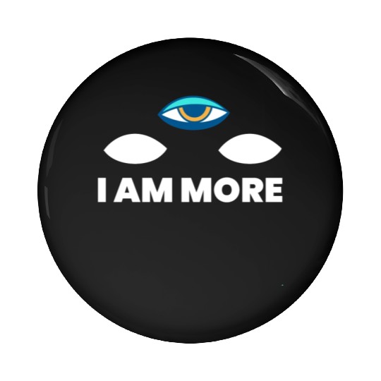 I Am More Third Eye Relax Yoga Yogi Pin Buttons