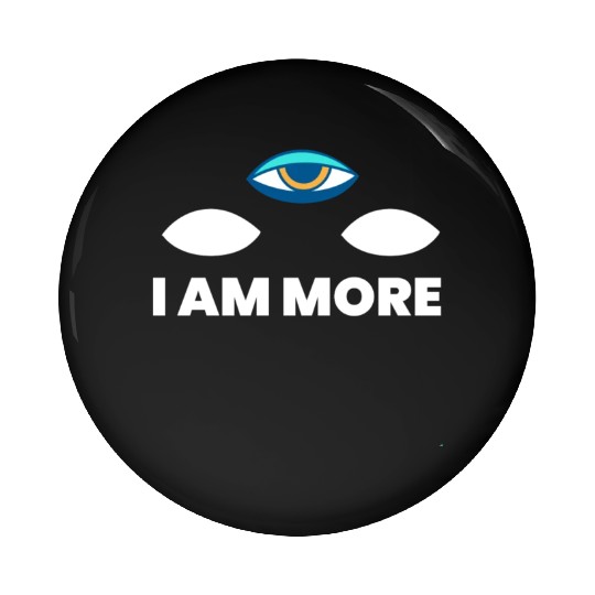 I Am More Third Eye Relax Yoga Yogi Pin Buttons