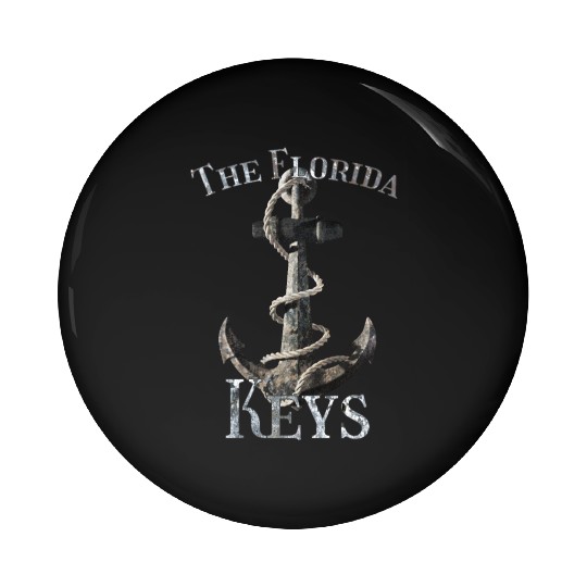 Florida Keys Vacation Nautical Anchor Sailing Pin Buttons