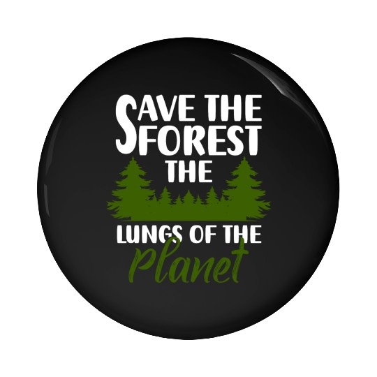 Nature Hiking Forester Mountain Pin Buttons