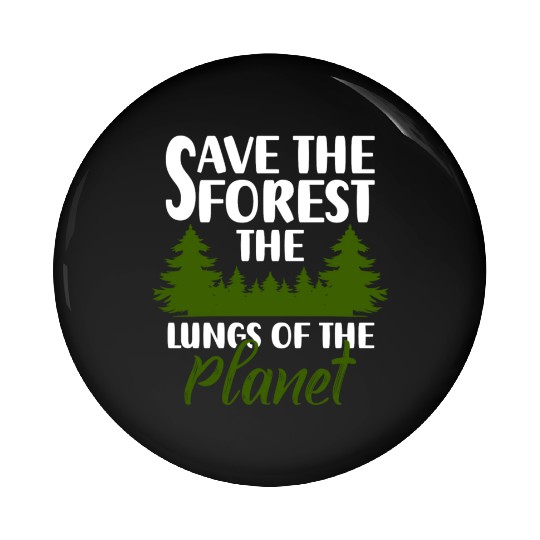 Nature Hiking Forester Mountain Pin Buttons