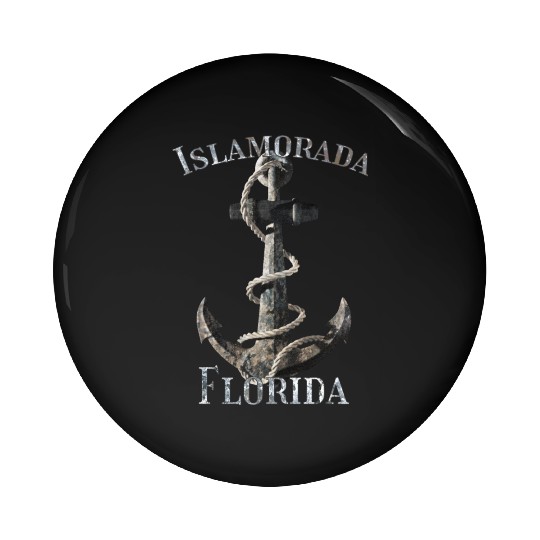 Islamorada Florida Keys Nautical Anchor Sailing Pin Buttons