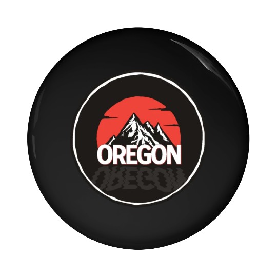 Oregon - Mountains & Sunrise Pin Buttons