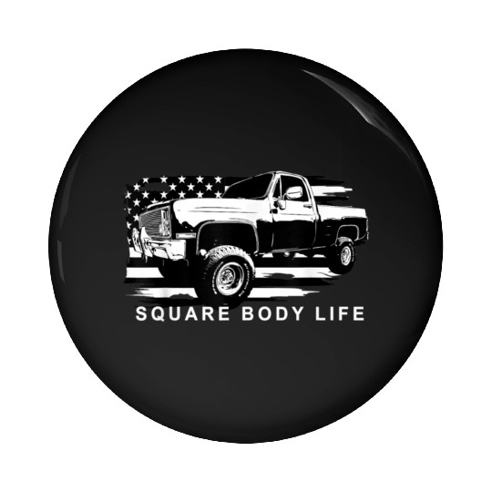Squarebody American Flag Square Body Truck Pin Buttons