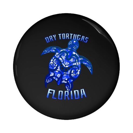 Dry Tortugas Florida Keys Vacation Tribal Turtle Pin Buttons