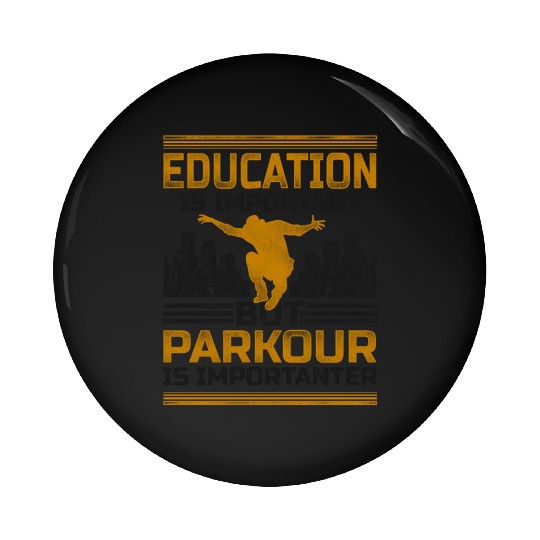 Parkour Free Running Traceur Pin Buttons