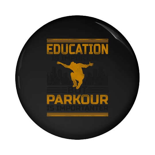Parkour Free Running Traceur Pin Buttons