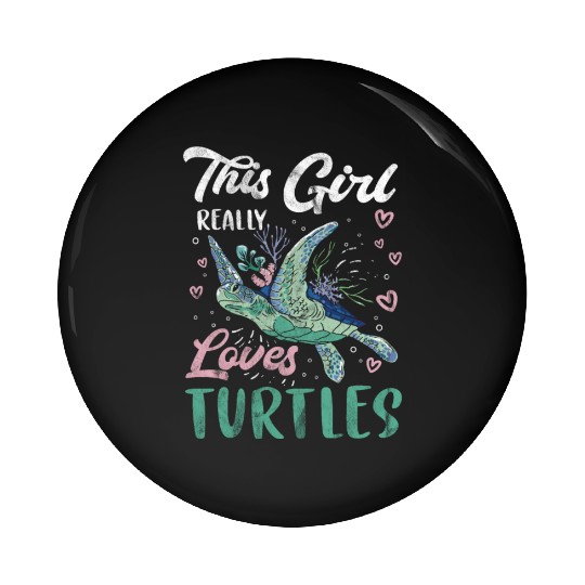 Turtle Relaxed Chilling Sea Ocean Beach Pin Buttons