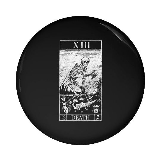 Blackcraft The Grim Reaper Vintage Death Tarot Car Pin Buttons