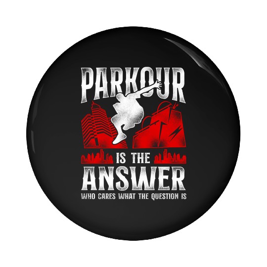 Parkour Free Running Traceur Pin Buttons