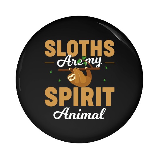 Sloth Sloths, Spirit, Animal, Trees Pin Buttons