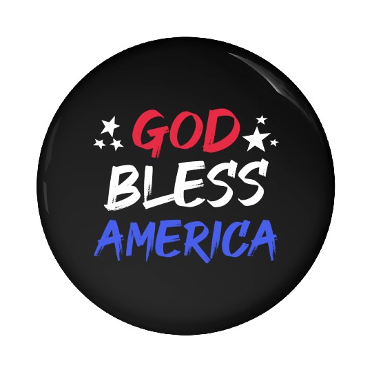 Patriotic USA God Bless America Pin Buttons