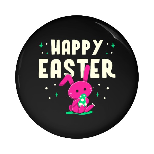 Happy Easter Egg Bunny Sayings Pin Buttons