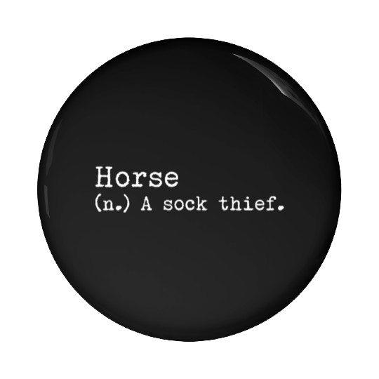 A Sock Thief Horse Pin Buttons