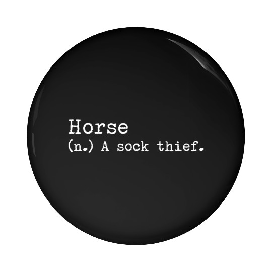 A Sock Thief Horse Pin Buttons