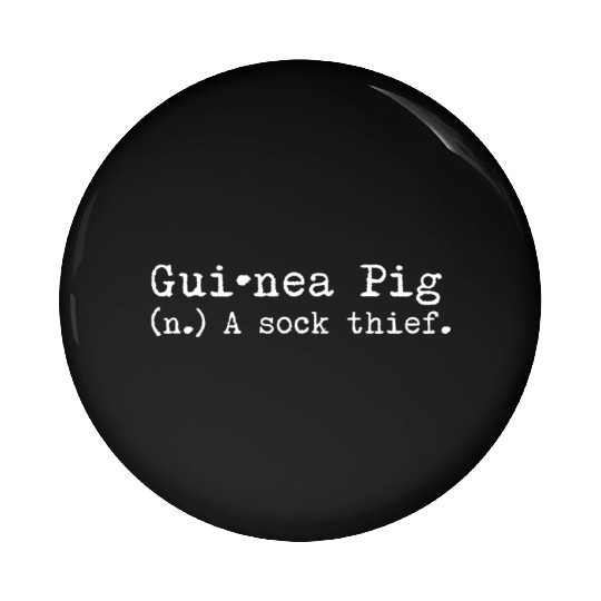 A Sock Thief Guinea Pig Pin Buttons