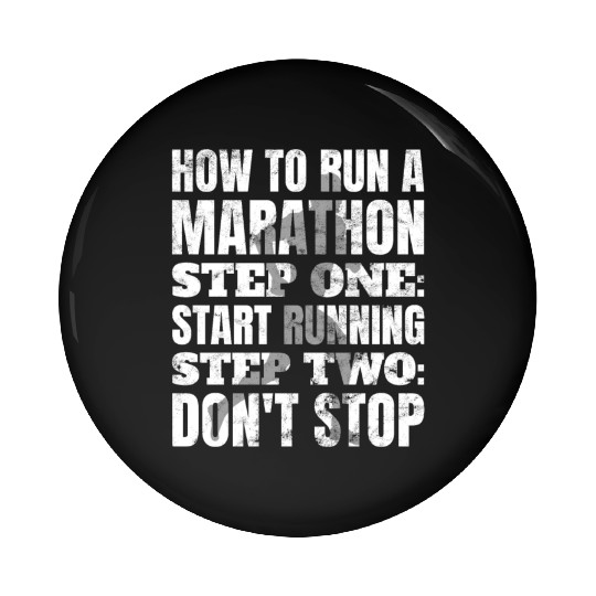 How To Run Marathon - Marathon Racer Pin Buttons