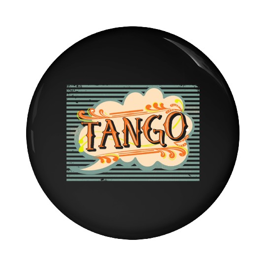 Vintage Tango Dance Pin Buttons