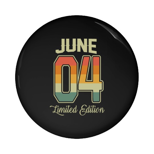 Vintage 18th Birthday June 2004 Sports Gift Pin Buttons