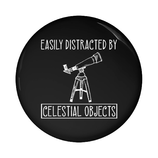 Telescope Lover Celestial Objects Space Astronomer Pin Buttons