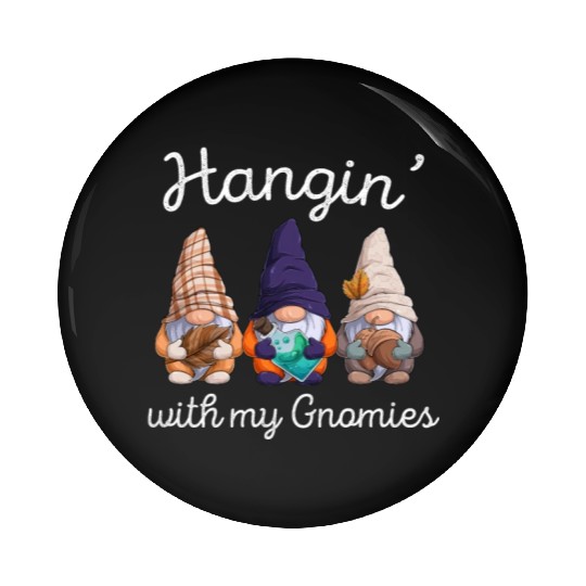 Funny Gardening Gnomes Men Women Gnome Pin Buttons