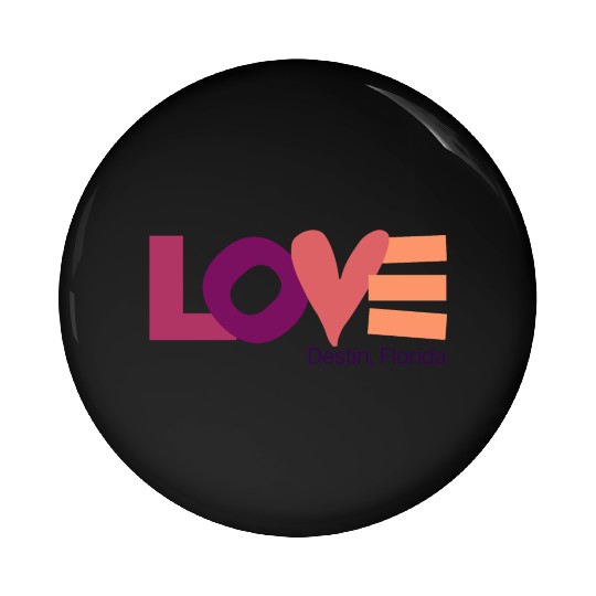 LOVE LOGO Multi Color Logo Pin Buttons